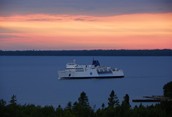 The Ferry at Sunset