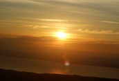 early morning sunrise