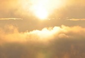 sunrise on a foggy morning