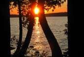 Sunset over Cyprus Lake