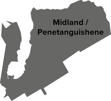Midland / Penetanguishene map
