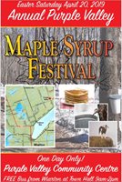 Purple Valley Community Maple Syrup Festival
