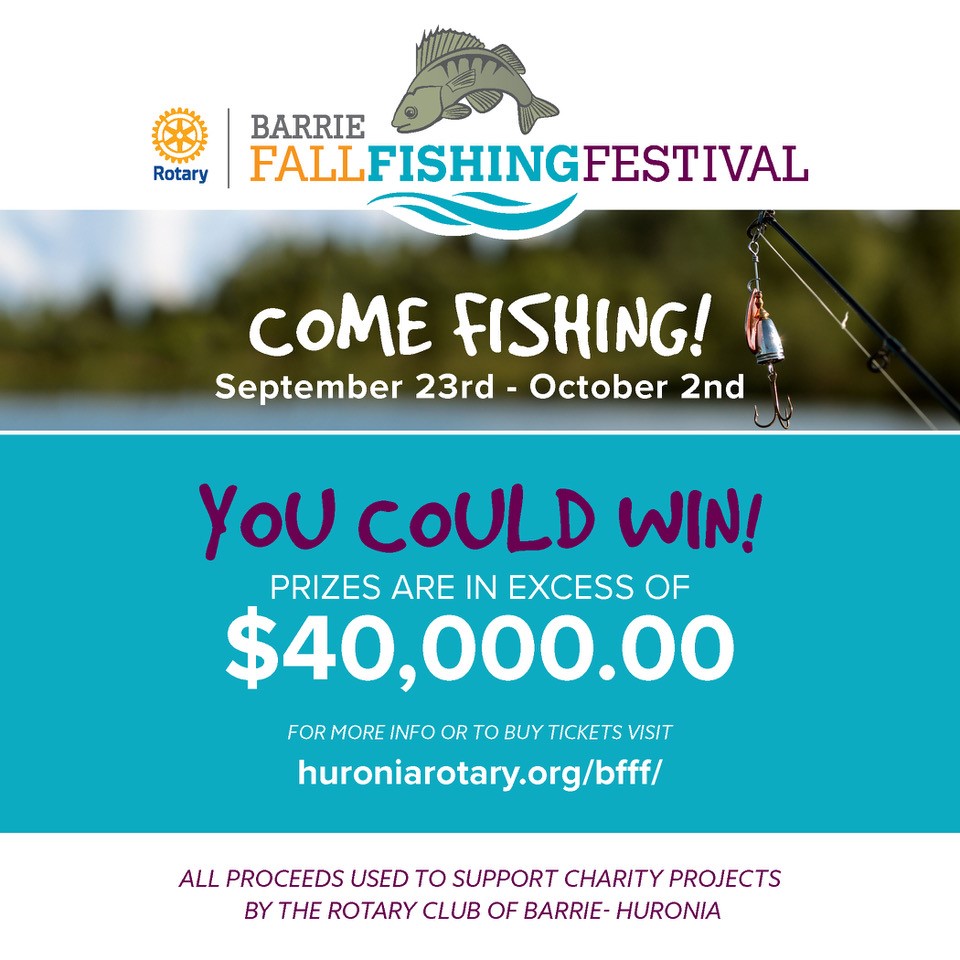 Barrie Fall Fishing Festival - The Rotary Club of Barrie Huronia