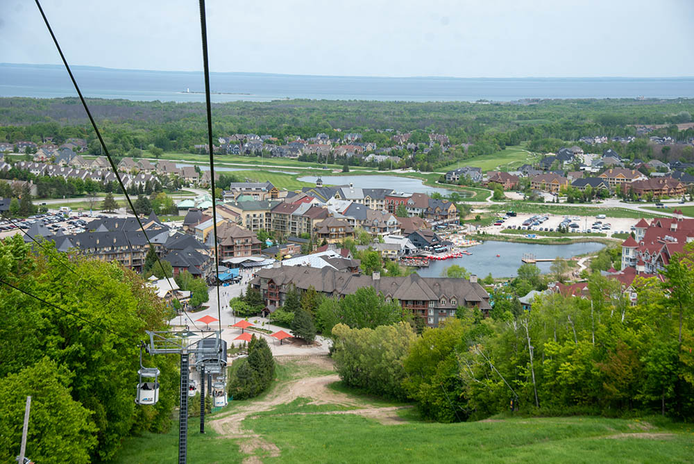 Scenic view from gondola