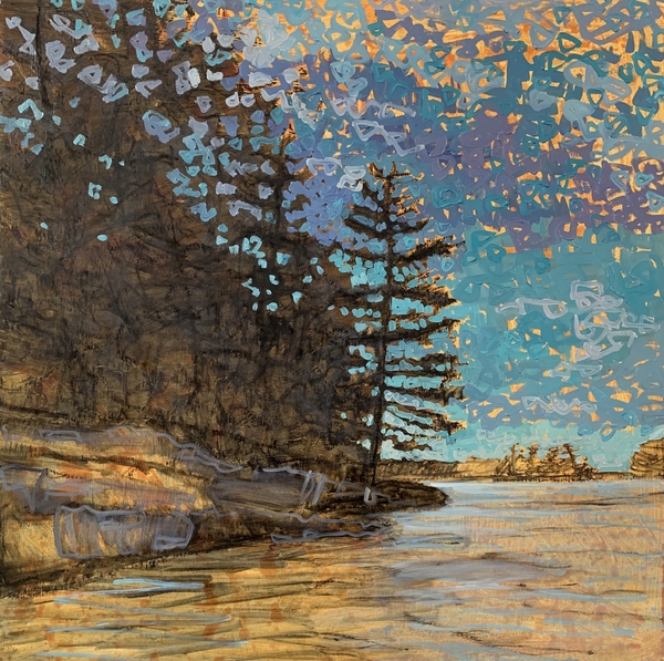 BruceGreySimcoe - En Plein Air Acrylic Painting - Coffin Ridge