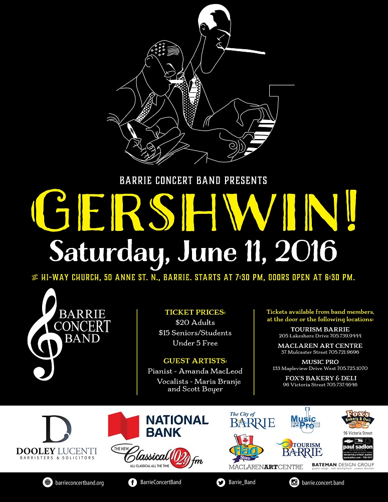 BruceGreySimcoe - Barrie Concert Band presents Gershwin!